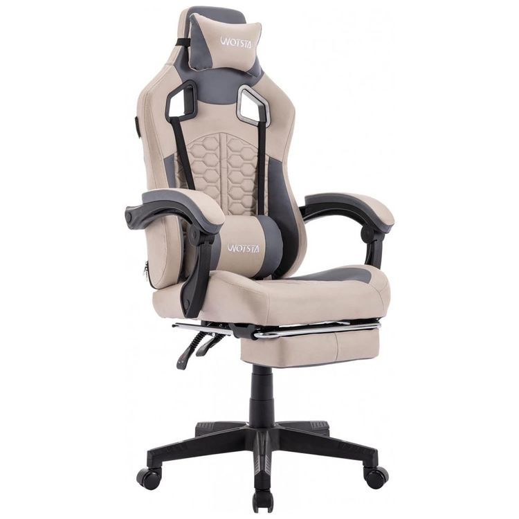 Cadeira-Gamer-Reclinavel-e-Giratoria-com-Apoio-para-os-Pes-e-foto-0