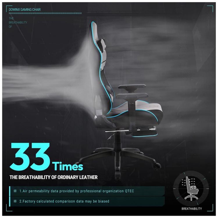 Cadeira-Gamer-Ergonomica-em-Couro-Sintetico-com-Apoio-4D-foto-3