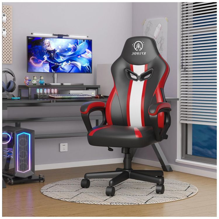 Cadeira-Gamer-Ergonomica-Reclinavel-em-Couro-Sintetico-foto-1