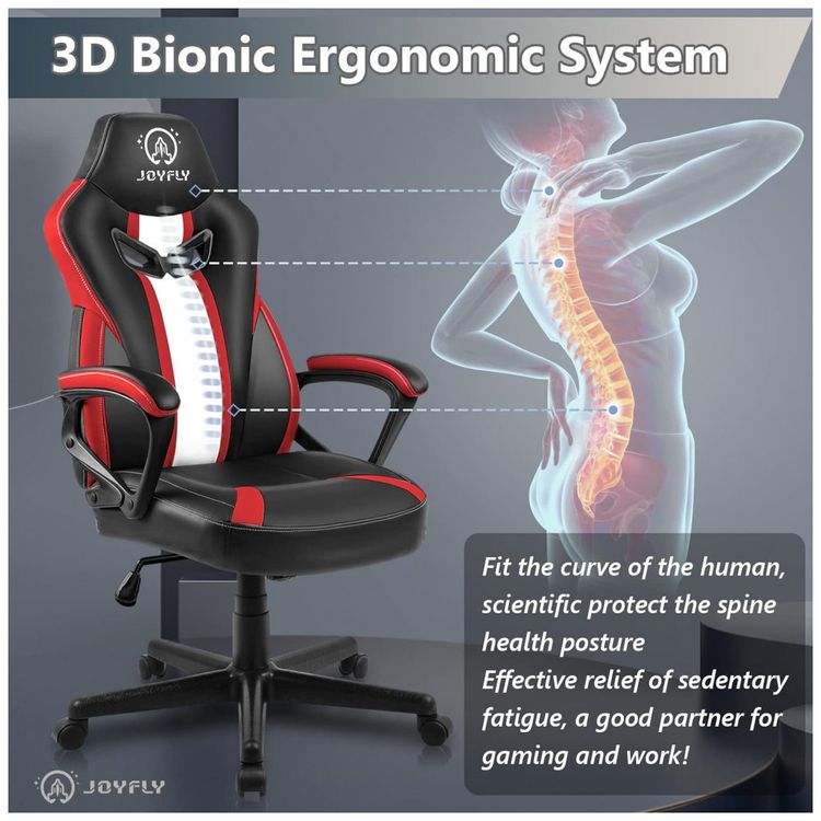 Cadeira-Gamer-Ergonomica-Reclinavel-em-Couro-Sintetico-foto-3