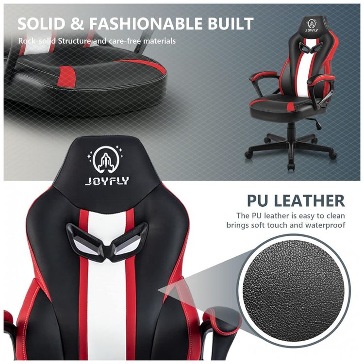 Cadeira-Gamer-Ergonomica-Reclinavel-em-Couro-Sintetico-foto-5