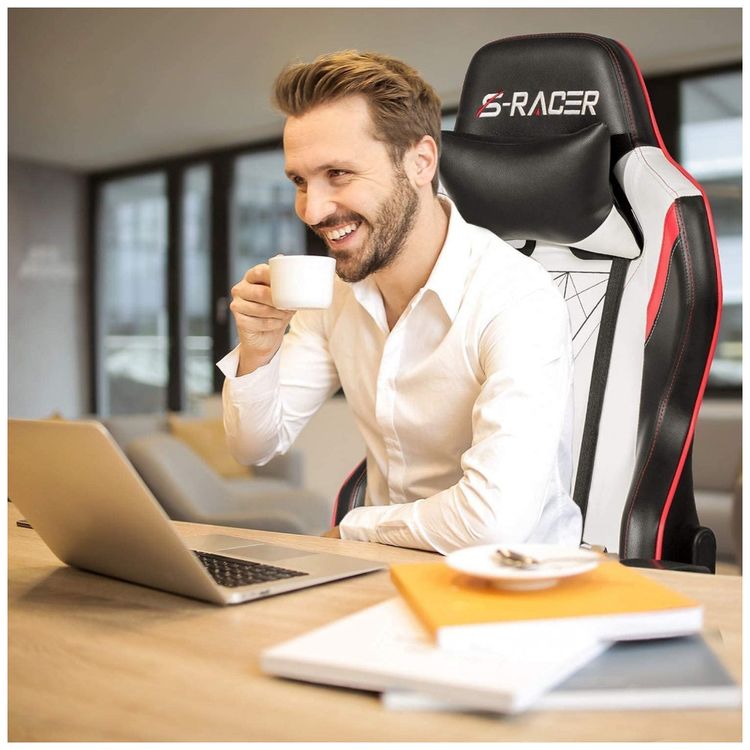 Cadeira-Gamer-Giratoria-Ergonomica-com-Apoio-para-Lombar-e-foto-1