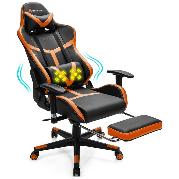 Cadeira-Gamer-Ergonomica-em-Couro-Sintetico-com-Apoio-para-foto-0