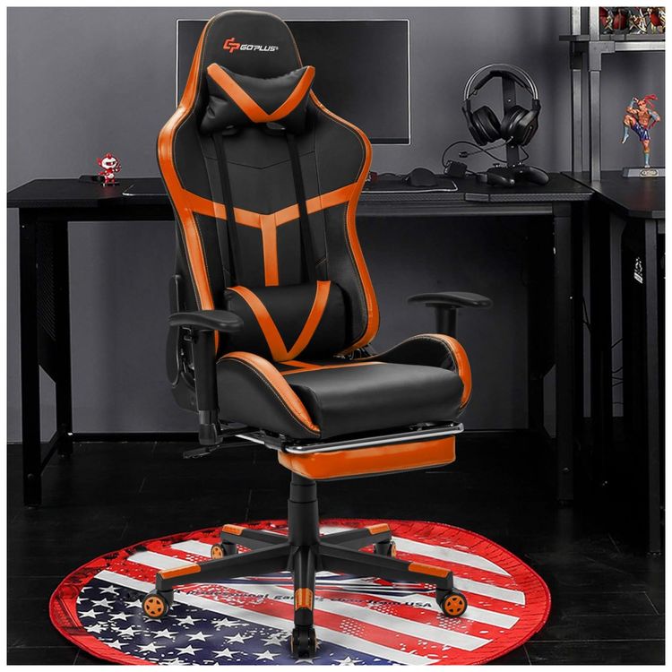 Cadeira-Gamer-Ergonomica-em-Couro-Sintetico-com-Apoio-para-foto-1