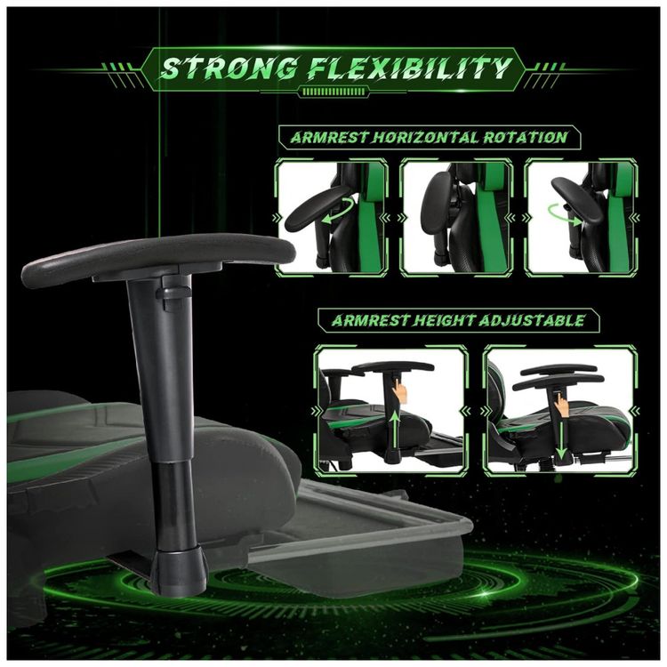 Cadeira-Gamer-Ergonomica-Giratoria-com-Apoio-para-Lombar-e-foto-5