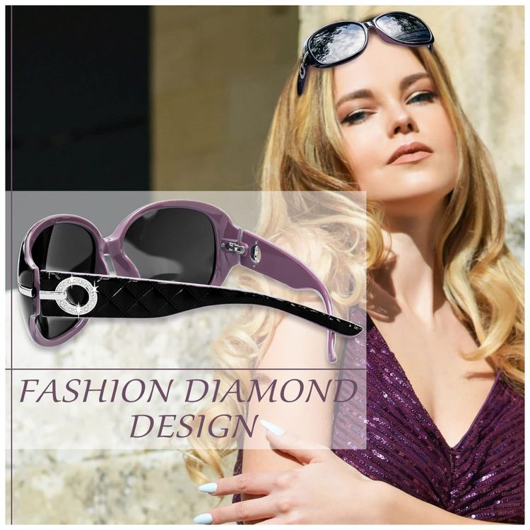 Oculos-de-Sol-Feminino-com-Protecao-UV-Joopin-A02-Roxo-e-foto-1