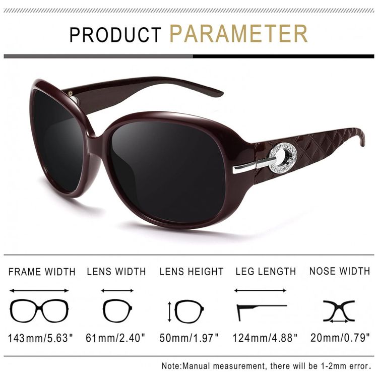 Oculos-de-Sol-Feminino-com-Protecao-UV-Joopin-A04-Vermelho-foto-3