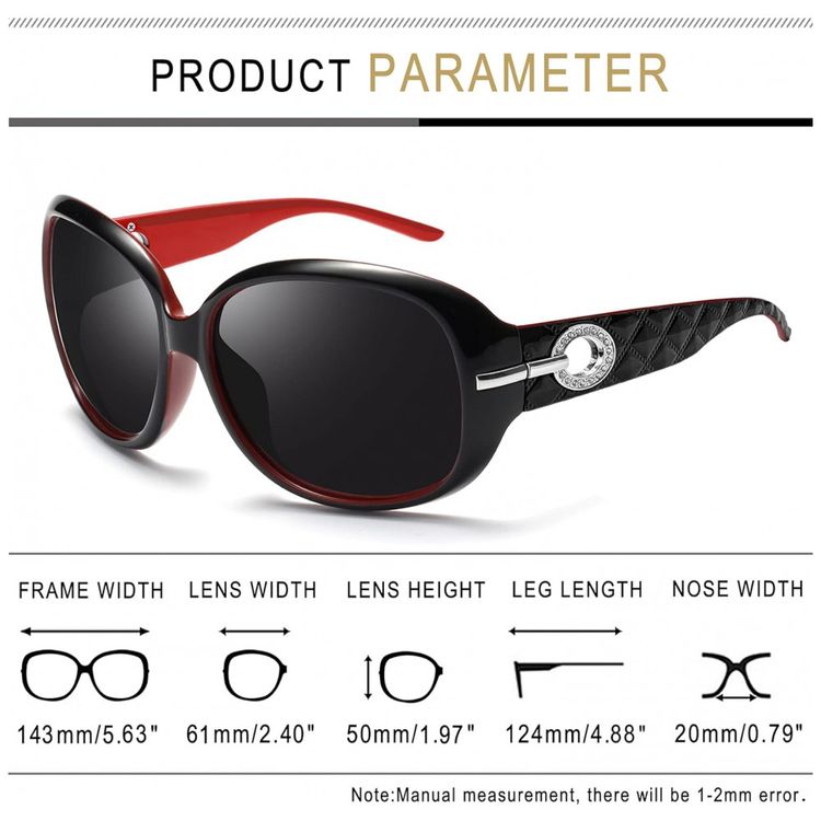 Oculos-de-Sol-Feminino-com-Protecao-UV-Joopin-A03-Vermelho-foto-3