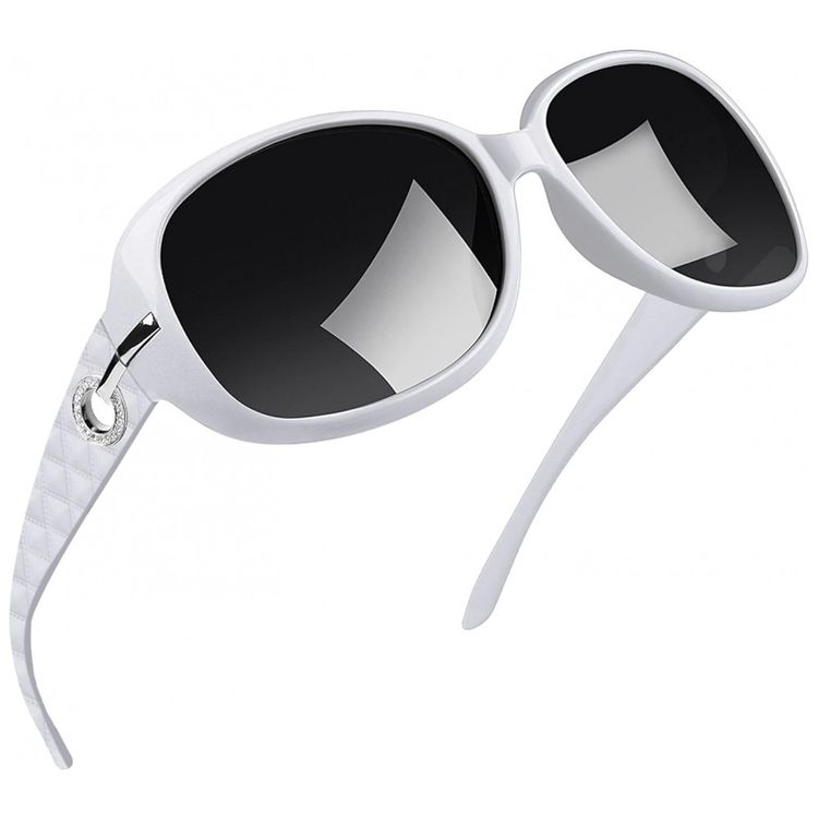Oculos-de-Sol-Feminino-com-Protecao-UV-Joopin-A11-Branco-e-foto-0