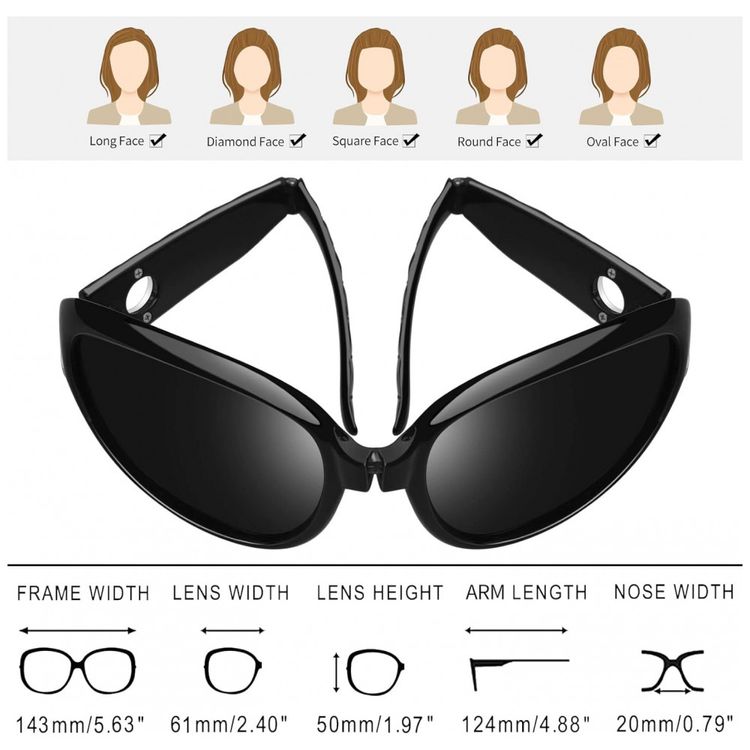 Oculos-de-Sol-Feminino-Dobravel-com-Protecao-UV-Joopin-A12-foto-3