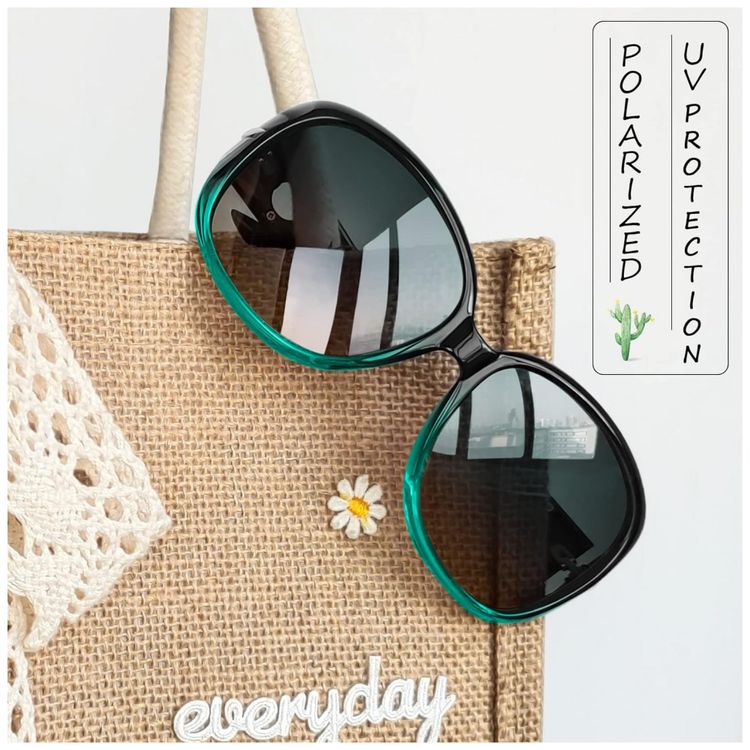 Oculos-de-Sol-Feminino-com-Protecao-UV-Joopin-A16-Verde-foto-3