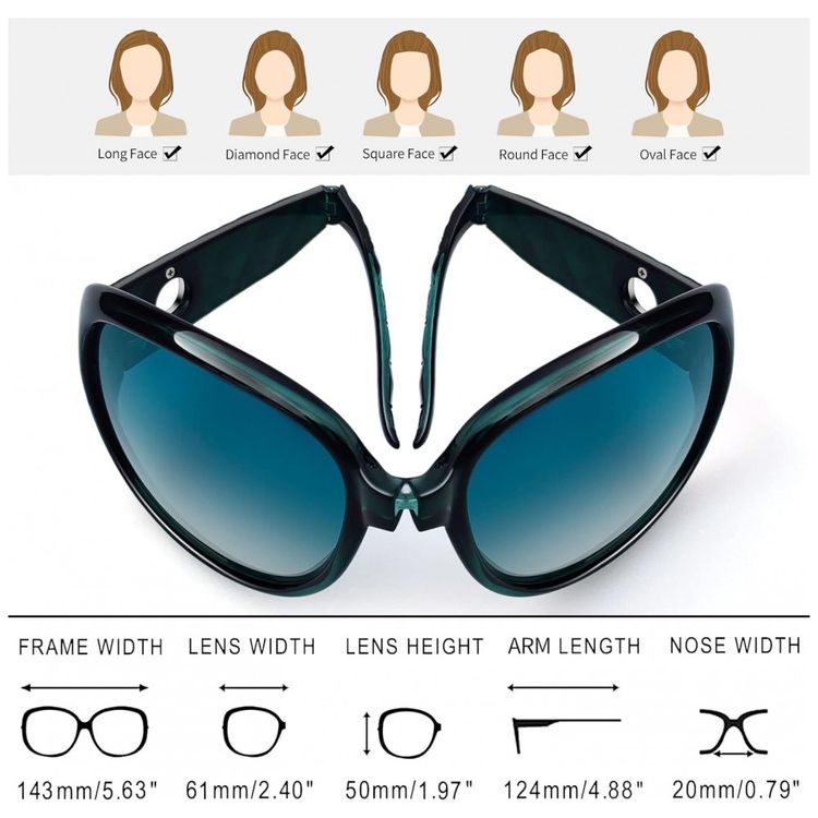 Oculos-de-Sol-Feminino-Dobravel-com-Protecao-UV-Joopin-A13-foto-3