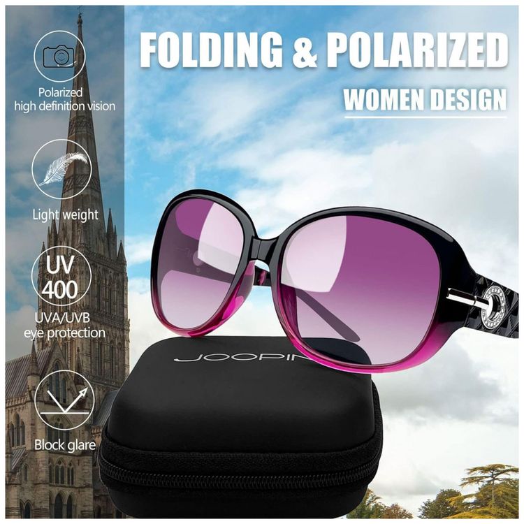 Oculos-de-Sol-Feminino-Dobravel-com-Protecao-UV-Joopin-A27-foto-2