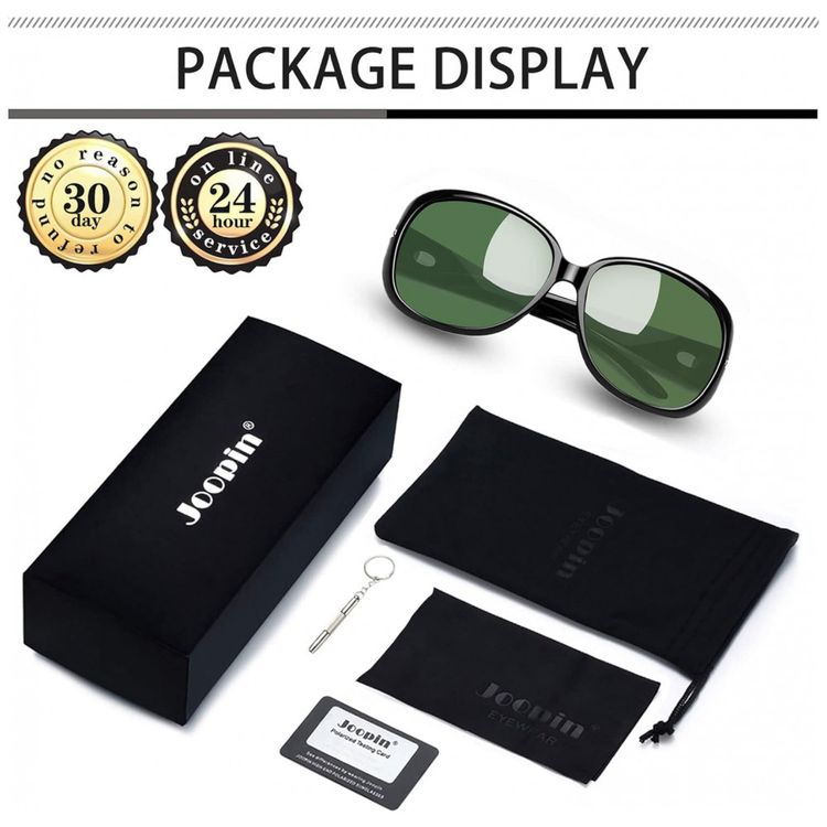 Oculos-de-Sol-Feminino-com-Protecao-UV-Joopin-A30-Preto-e-foto-4