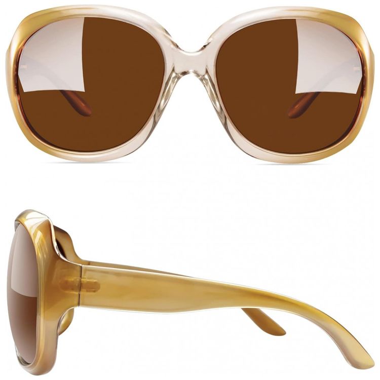 Oculos-de-Sol-Feminino-com-Protecao-UV-Joopin-B08-Marrom-foto-1