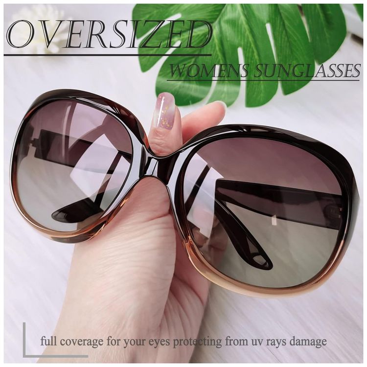 Oculos-de-Sol-Feminino-com-Protecao-UV-Joopin-B13-Marrom-foto-2