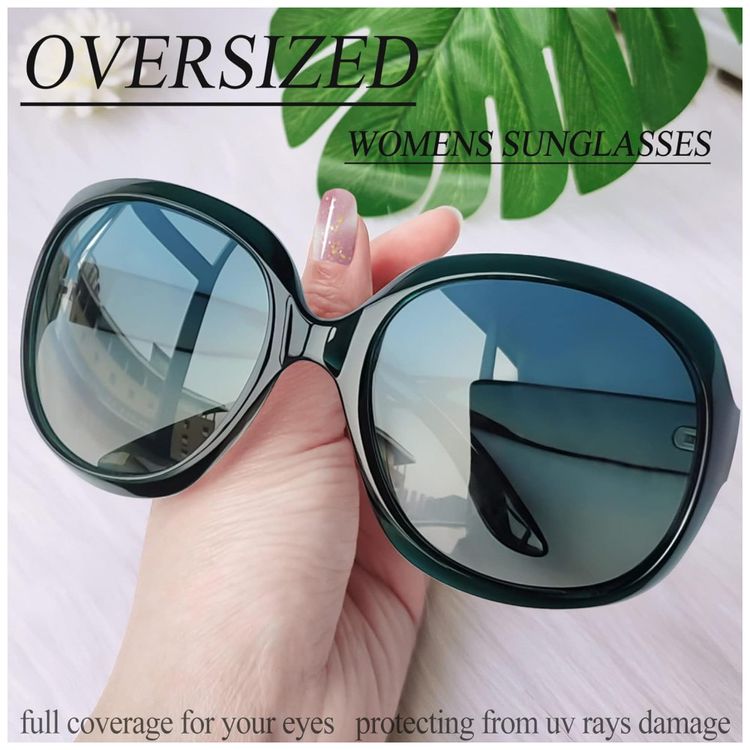 Oculos-de-Sol-Feminino-com-Protecao-UV-Joopin-B17-Verde-foto-2