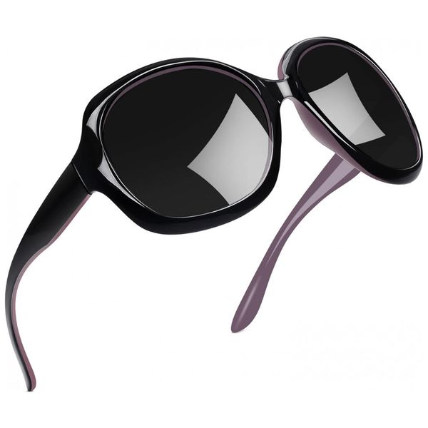 Oculos-de-Sol-Feminino-com-Protecao-UV-Joopin-B22-Preto-foto-0
