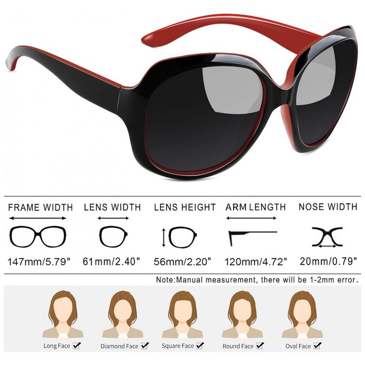 Oculos-de-Sol-Feminino-com-Protecao-UV-Joopin-B21-Preto-foto-3