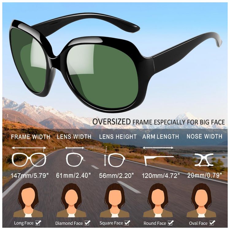 Oculos-de-Sol-Feminino-com-Protecao-UV-Joopin-B23-Preto-foto-2