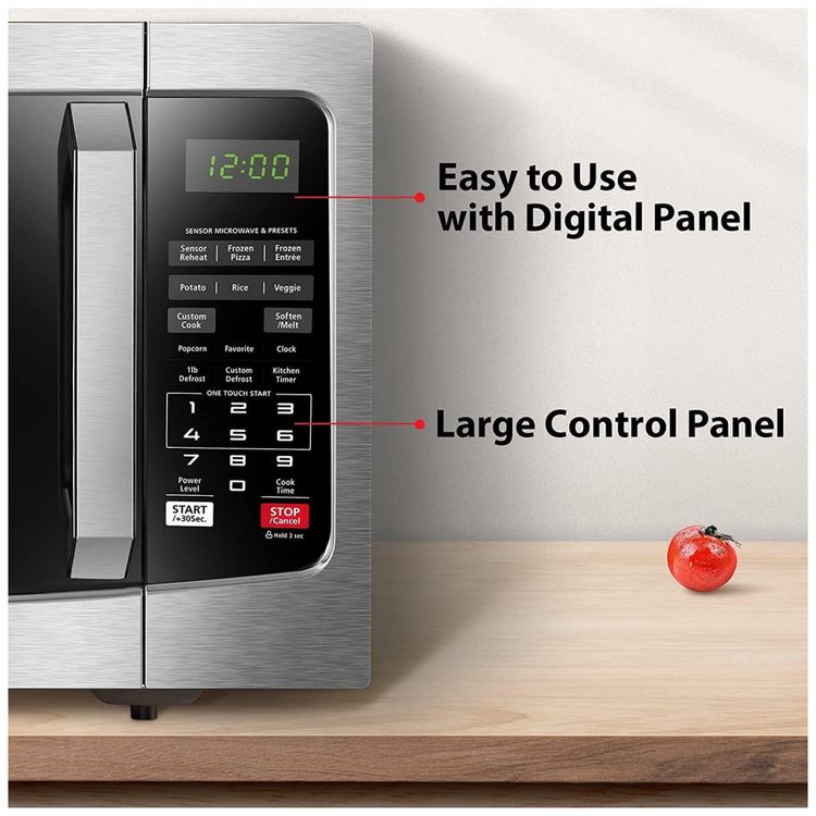 Micro-Ondas-de-Bancada-33L-em-Aco-Inoxidavel-com-12-Menu-foto-3