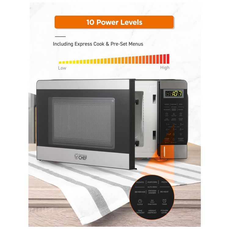 Micro-Ondas-de-Bancada-19L-com-6-Programas-110V-700W-Chef-foto-2