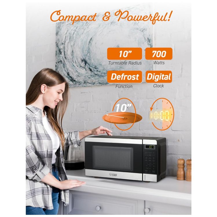 Micro-Ondas-de-Bancada-19L-com-6-Programas-110V-700W-Chef-foto-3