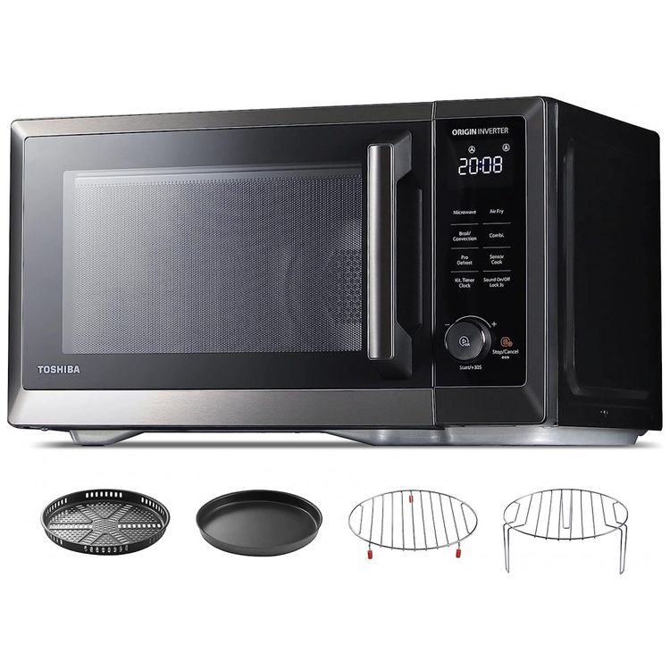 Micro-Ondas-de-Bancada-7-em-1-em-Aco-Inoxidavel-30L-com-27-foto-0
