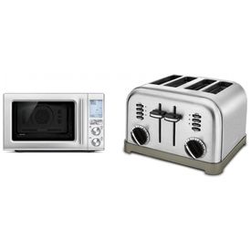 Micro-Ondas-de-Bancada-3-em-1-em-Aco-Inoxidavel-e-Torradeira-foto-0