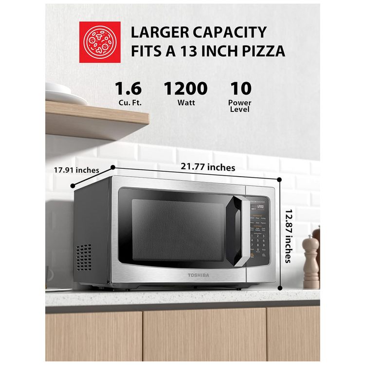 Micro-Ondas-de-Bancada-em-Aco-Inoxidavel-45L-com-6-Programas-foto-1