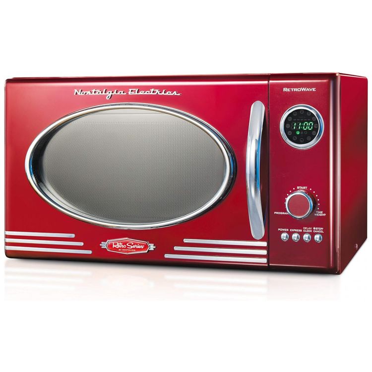 Micro-Ondas-de-Bancada-Retro-25L-com-12-Programas-e-Relogio-foto-0