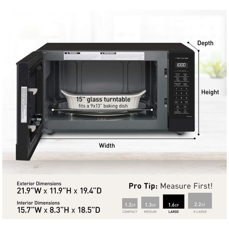 Micro-Ondas-de-Bancada-em-Aco-Inoxidavel-45L-com-Inversor-foto-4