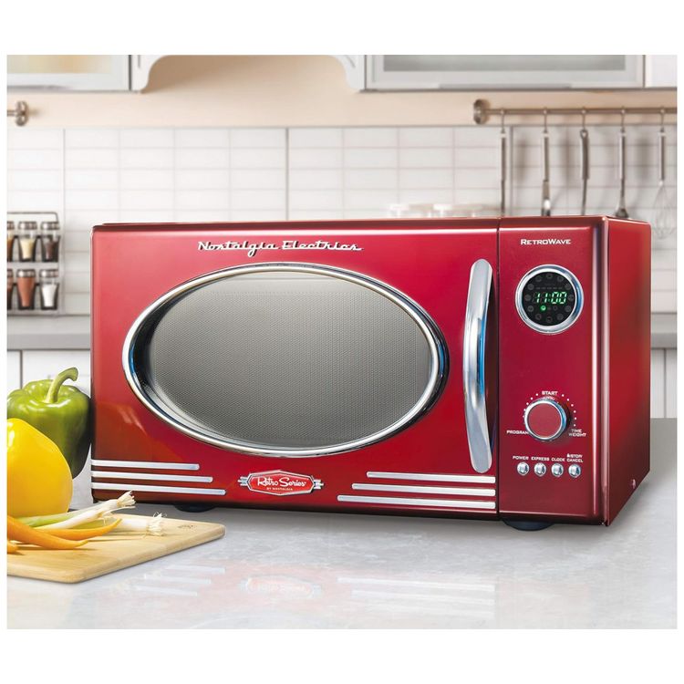 Micro-Ondas-de-Bancada-Retro-25L-com-12-Programas-e-Relogio-foto-5