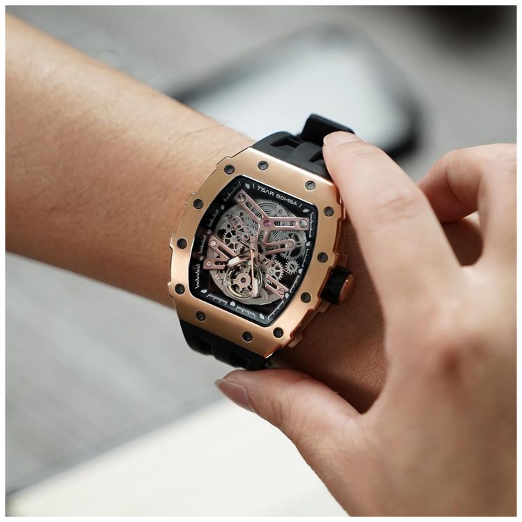 Relogio-Masculino-Automatico-Mecanico-a-Prova-dAgua-50M-foto-2