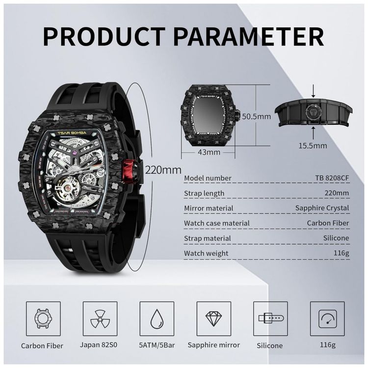 Relogio-Masculino-Automatico-Mecanico-a-Prova-dAgua-50M-com-foto-5