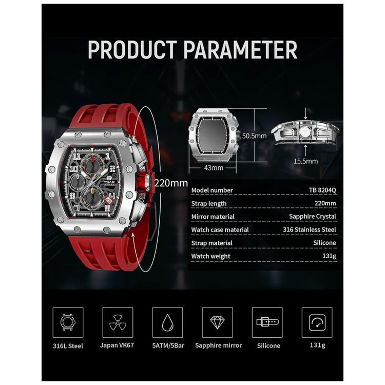 Relogio-Masculino-Automatico-Analogico-a-Prova-dAgua-50M-com-foto-5