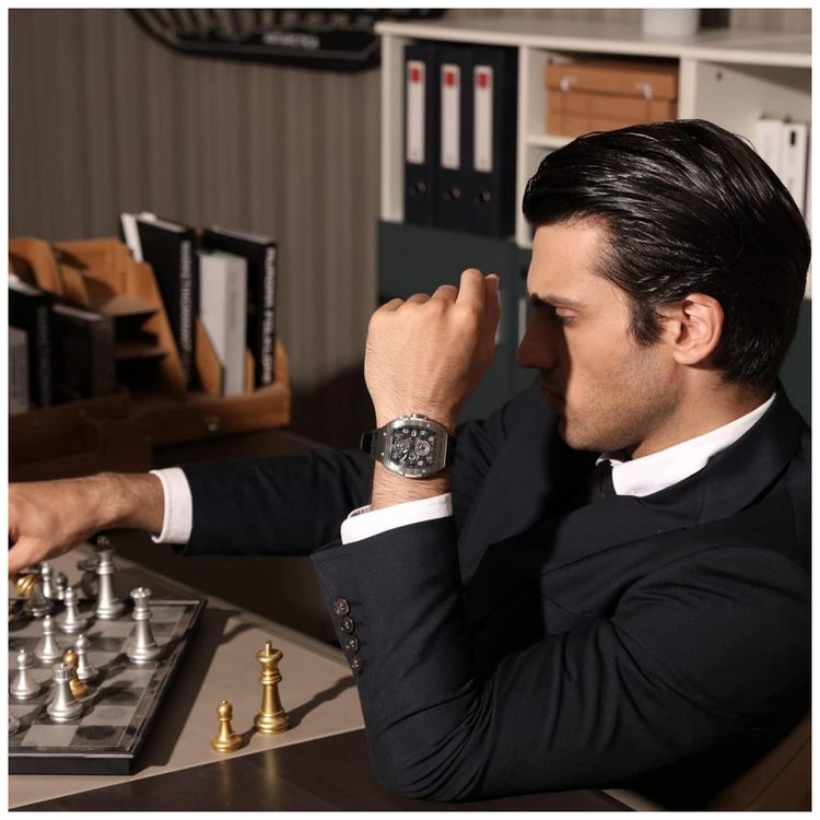 Relogio-Masculino-Analogico-Quartzo-a-Prova-dAgua-50M-com-foto-1