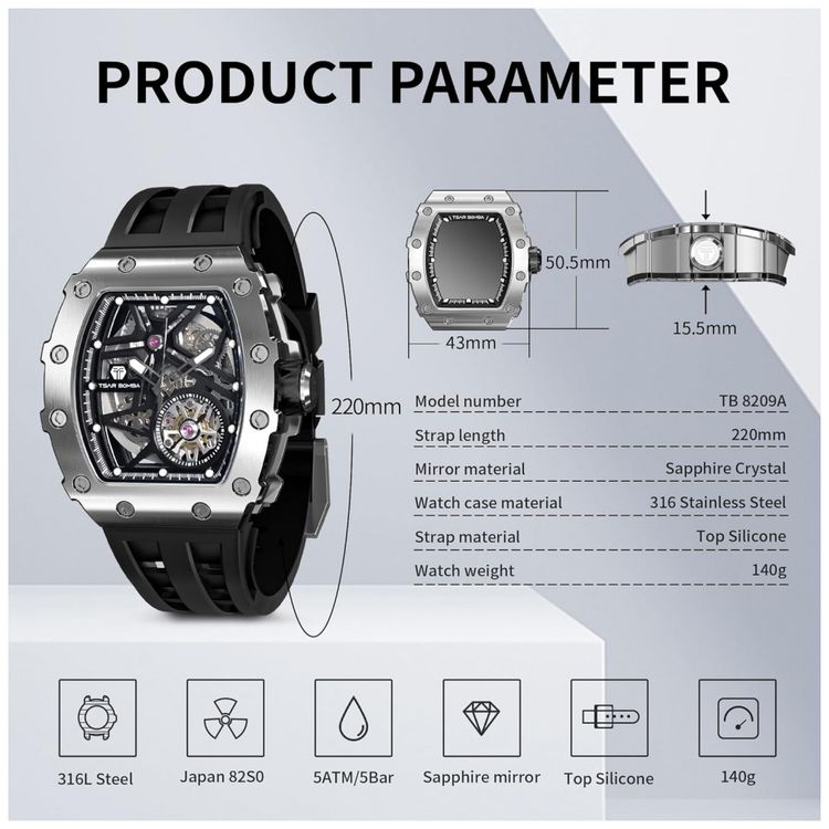 Relogio-Masculino-Analogico-Automatico-a-Prova-dAgua-50M-com-foto-5