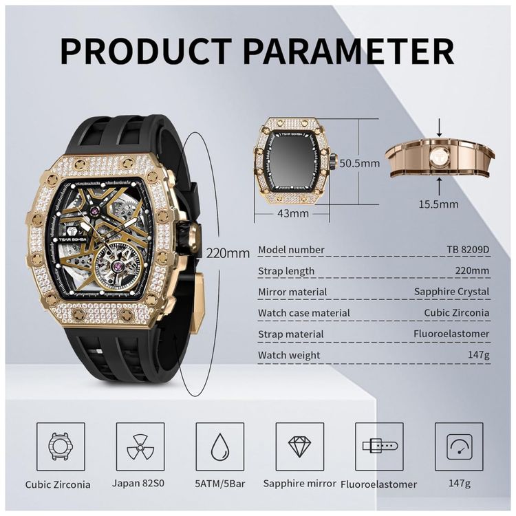 Relogio-Masculino-Analogico-Automatico-a-Prova-dAgua-50M-com-foto-4