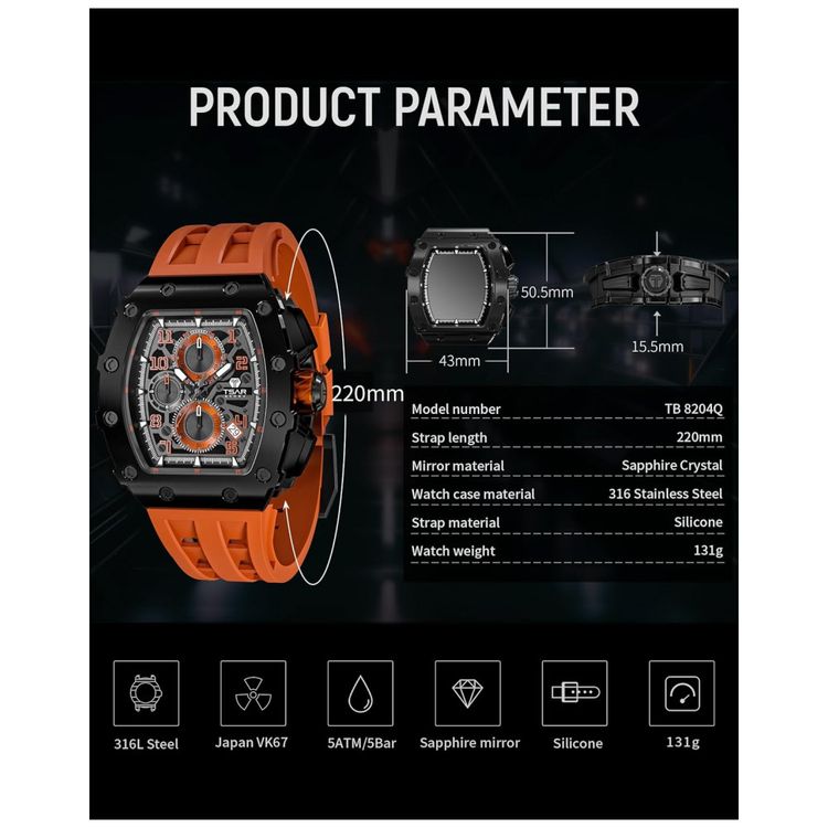 Relogio-Masculino-Analogico-Quartzo-a-Prova-dAgua-50M-com-foto-5