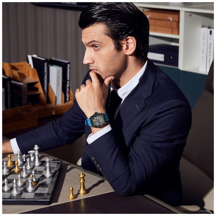 Relogio-Masculino-Analogico-Automatico-a-Prova-dAgua-50M-com-foto-1