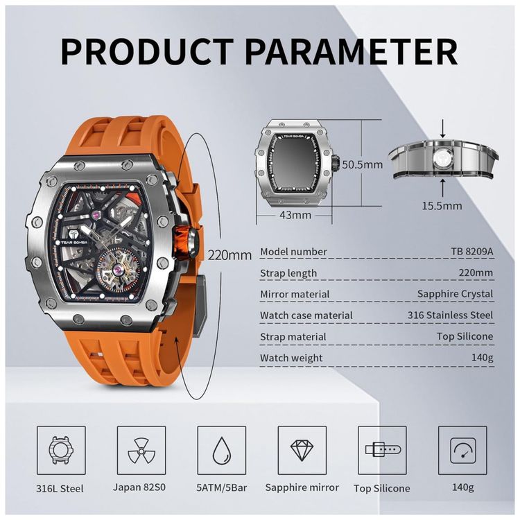 Relogio-Masculino-Analogico-Automatico-a-Prova-dAgua-50M-com-foto-5