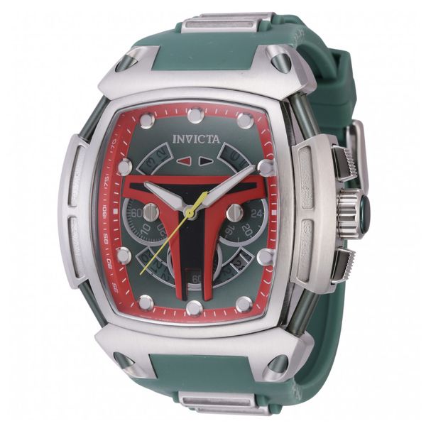 Relogio-Masculino-Invicta-Star-Wars-Boba-Fett-Verde-e-Aco-foto-0