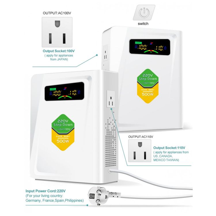 Transformador-de-Tensao-220V-para-110V-Potencia-de-500W-com-foto-1