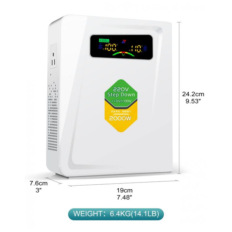 Transformador-de-Tensao-220V-para-110V-Potencia-de-2000W-foto-2