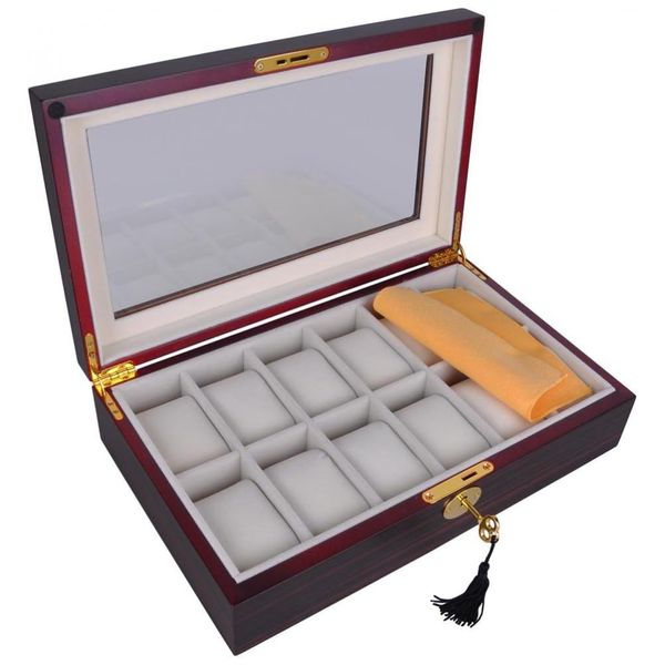 Caixa-Estojo-de-Madeira-com-Visor-de-Vidro-para-Relogios-foto-0