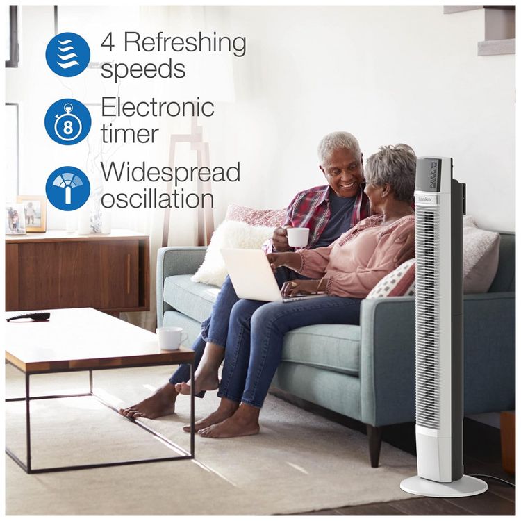 Ventilador-de-Torre-Oscilante-com-4-Velocidades-Ajuste-foto-3