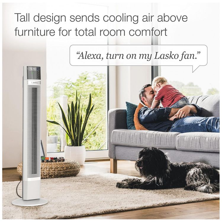 Ventilador-de-Torre-Oscilante-com-4-Velocidades-Alexa-e-foto-2