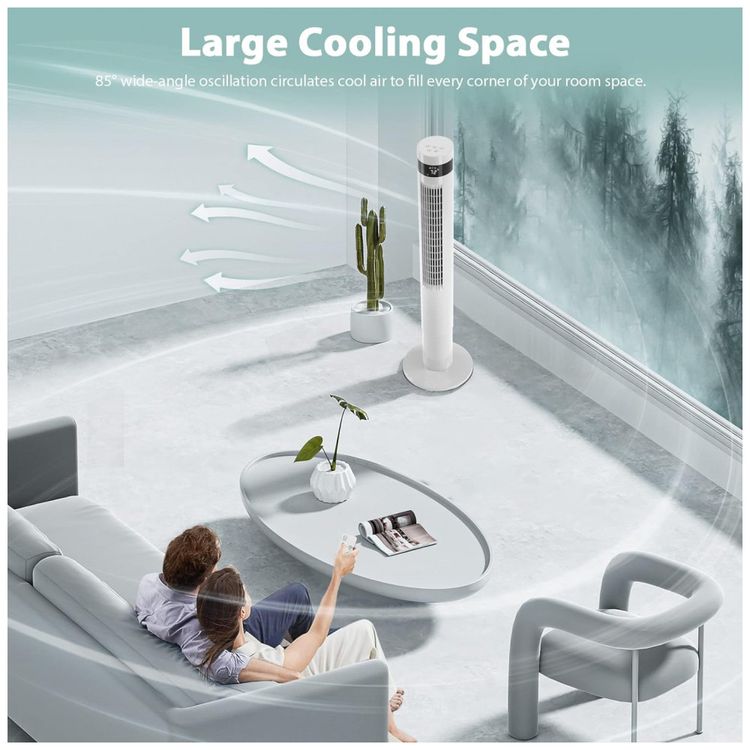 Ventilador-de-Torre-Oscilante-com-3-Velocidades-Modo-foto-2