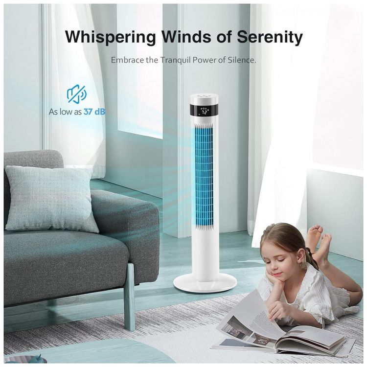 Ventilador-de-Torre-Oscilante-com-Controle-Remoto-e-Visor-foto-3